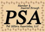 Fully Insured And Bonded By Pet Sitters Associates
